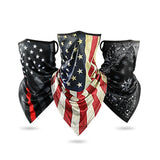 USA Fashion Mask Ear Hanging Mouth Cover Bicycle Cycling Masks Bandana Neck Gaiter Tube Hiking Climbing Headband Camping Scarf
