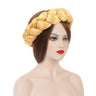 Fashion Candy Color Braids Twist Headbands for Women African Headwear Elastic Hair Bands Ladies Turban Female Bandage Headwrap