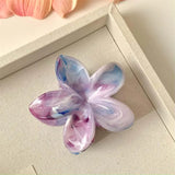 Acrylic Flower Hair Clip for Women Sweet Fresh Texture Hair Claws Clips Trendy Hair Accessories Girl Hairpin Korean Headwear