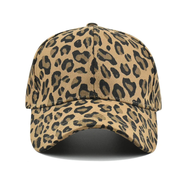 Summer Men Women Baseball Cap Leopard Print Snapback Hat Cotton Adjustable Hip Hop Hat Outdoor Sports Trucker Caps Sun Hats