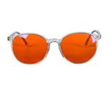red glasses red blue light glasses for better sleep blue light blocking glasses orange lenses Tr90  women eyeglasses SH2022