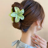 Acrylic Flower Hair Clip for Women Sweet Fresh Texture Hair Claws Clips Trendy Hair Accessories Girl Hairpin Korean Headwear