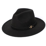 New Fashion Men Fedora Hat Women Jazz Hat Elegant Autumn Winter Imitation Wool British Top Hat Outdoor Casual Felt Hat