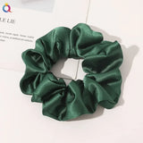 Silk Hair Scrunchies Elastic Hair Bands Not Hurt Hair Women Elegant Headwear Hair Ties Ponytail Holder Hair Rope Rubber Bands