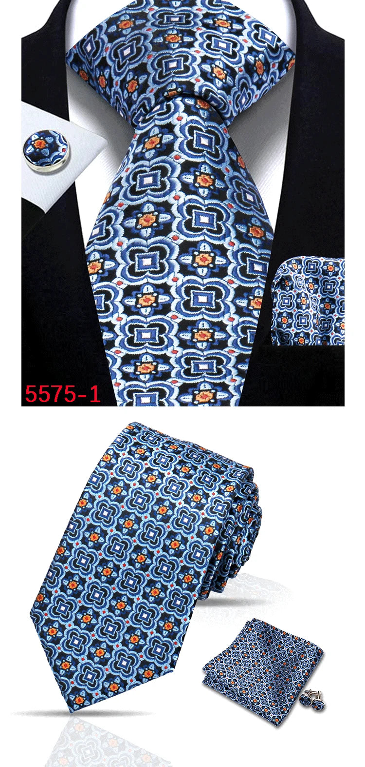 Cravate homme Paisley Jacquard tissé 8 cm formelle affaires mariage cravate poche carré ensemble costume cravate haute qualité fait main Gravata