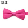 Fashion Kids Solid Color Bow Ties Imitation Silk Student Bowties Soft Black Red Butterfly Bowknot Wedding Party Cute Pet Cravat