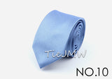 Cravate classique unie pour homme, cravate formelle à rayures, 6 cm, fine, pour mariage, slim, pour marié