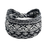 Fashion Boho Ethnic Style Headbands Vintage Knot Elastic Turban Headwrap For Women Girls Hair Band Soft Bandana Hair Accessories