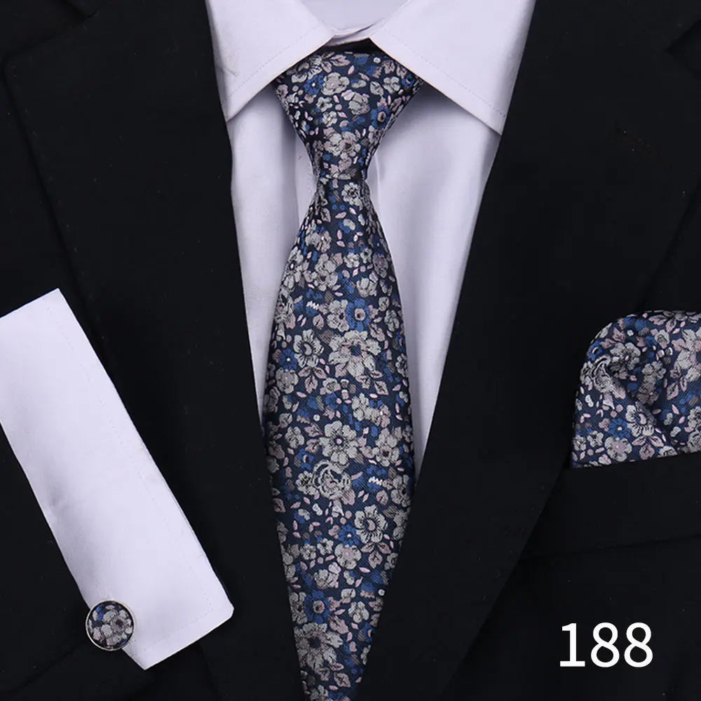 Cravate pour homme classique à carreaux, mouchoirs, cravate rouge, boutons de manchette pour homme, chemisier, affaires, mariage, accessoires, collier pour femme, cadeau pour homme