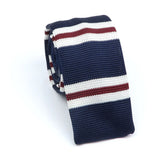 Cravate en tricot pour homme, tendance, fine, rayée, tissée, tricotée, colorée, chaude, design, idée cadeau