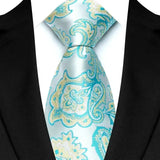 Cravate classique en cachemire pour homme, motif floral de luxe, motif à pois, 8 cm, jacquard, pour homme, pour affaires, mariage, fête, accessoire de tous les jours