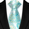 Cravate classique en cachemire pour homme, motif floral de luxe, motif à pois, 8 cm, jacquard, pour homme, pour affaires, mariage, fête, accessoire de tous les jours