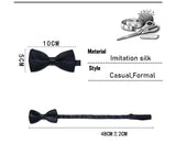 Fashion Kids Solid Color Bow Ties Imitation Silk Student Bowties Soft Black Red Butterfly Bowknot Wedding Party Cute Pet Cravat