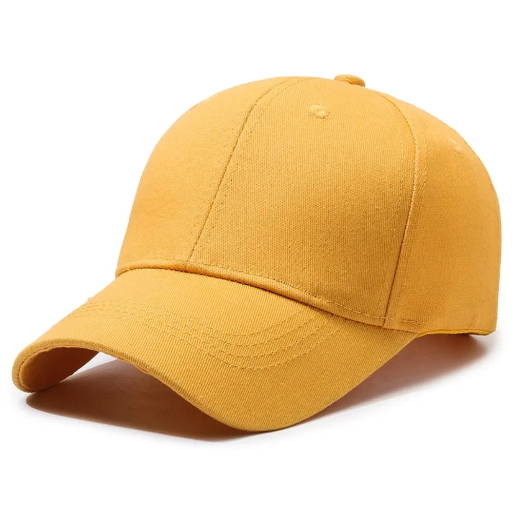 Casquette de baseball noire pour homme et femme, ajustable, en coton, style décontracté, pour l'été