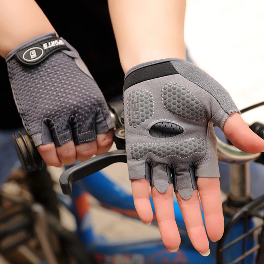 1 paire de gants demi-doigts pour enfants, gants de cyclisme pour garçons et filles, gants de pêche pour enfants, pour cyclisme, camping, pêche, sports de plein air