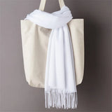 Écharpe unie en cachemire et pashmina pour femme, châle à pompons, hijab, foulard fin, automne-hiver, bandana, styliste, 2022