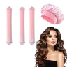 Heatless Hair Curler Satin Sleeping Cap Set No Heat Hair Rollers Curling Rod Headband Soft Curlers Lazy Curls Bonnet Night Hat