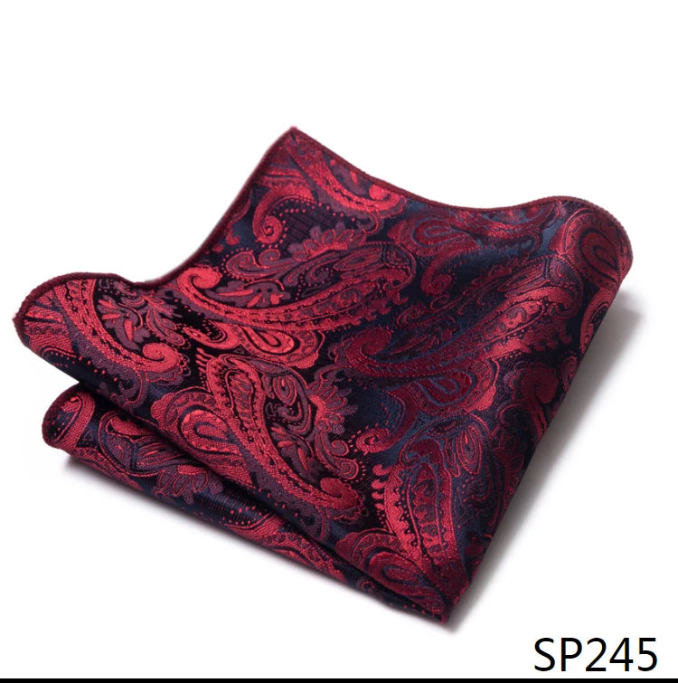 Vangise Brand Newest style  Silk Hanky Man Floral Gray Fit Business lover's day Pocket Square Handkerchiefs