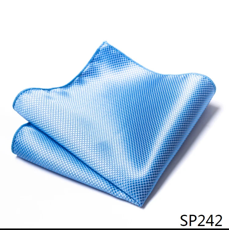Vangise Brand Newest style  Silk Hanky Man Floral Gray Fit Business lover's day Pocket Square Handkerchiefs