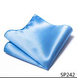 Vangise Brand Newest style  Silk Hanky Man Floral Gray Fit Business lover's day Pocket Square Handkerchiefs