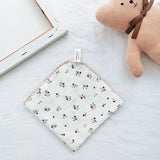 Cotton Baby Face Towel Newborn Baby Items 4 Layer Muslin Baby Bibs Handkerchief Soft Saliva Towel Triangle Feeding Burp Cloths