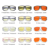 RBsunny Blue Light Blocking Glasses Men Computer Gaming Glasses Anti Eyestrain UV400 Clear Lens Eye Protection Rectangle Frame