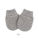 Bonnet pour nouveau-né avec gants, bonnet chaud en coton pour enfants, accessoires pour enfants, bonnet de nuit pour bébés de 0 à 6 mois, automne et hiver