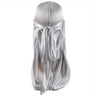 Men's Silk Durag Bonnet Bandana Silky Du Rag Doo Rag Long Tail Waves Cap