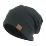 Unisex Beanie Cotton Night Sleep Cap Bonnet Chemo Hat Headwear Turban Baggy Hair Care Nightcap Pullover Hat Solid Colo Men Women