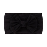 1Pc Baby Nylon Headscarf Astique Suitable Newborn Girl Flower Handmade Headband Elastic Hairband Turban Toddler Hair Accessories
