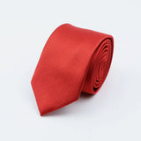 Cravate classique unie pour homme, cravate formelle à rayures, 6 cm, fine, pour mariage, slim, pour marié