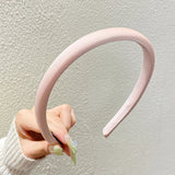 New Solid Fabric Fine Hair Band Women Korean Simple Headband Fresh All-match Outdoor Hoop Hairband Girls Hair Accessories