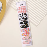 Lot de 10 barrettes à cheveux en forme de goutte d'eau, 5,6 cm, avec broderie imprimée, pour filles mignonnes, épingles à cheveux, couvre-chefs, accessoires pour cheveux pour enfants