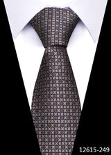 Cravate pour homme, 7,5 cm, de luxe, gris foncé, accessoires de mariage, à pois, pour le travail