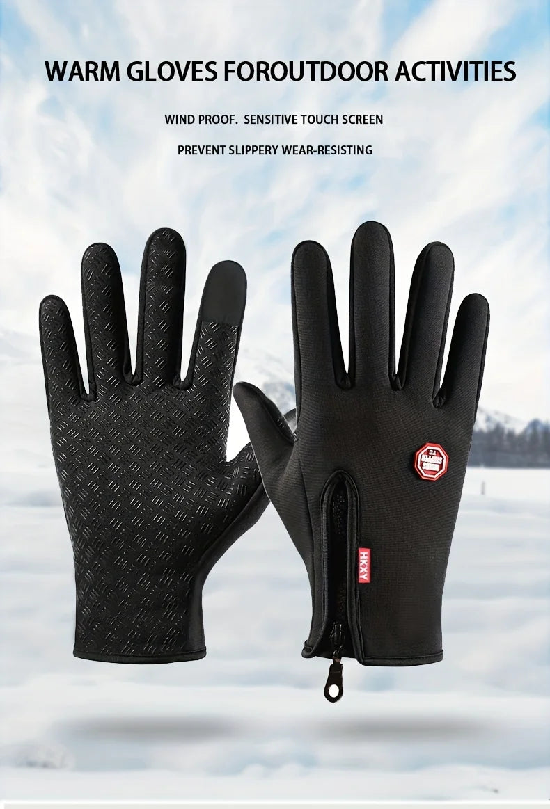 Gants de cyclisme d'extérieur, pour plus de chaleur et antidérapants en automne et en hiver