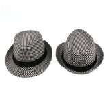Spring Summer New Middle Aged Men's Top Hat Fashion Knitted Jazz Gentleman Black Chapeay Fedoras Bucket Hat Caps
