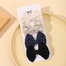 4Pcs/Set Lovely Cotton Bowknot Clips Safe Hairpins Girl Fresh Pastoral Hairclips Baby Hair Accessories Kids Print Hairgripe Gift