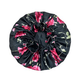 Bonnet de nuit double épaisseur en satin soyeux pour femme, grand bonnet réversible doublé de satin, couvre-chef pour la nuit, accessoires pour cheveux