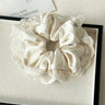 High Appearance Level Lace Fabric Elastic Hair Rope Simple Advanced Sense Small Fragrance Sweet Tie Hair Cord Gentle Temperament