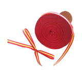 Ruban gros-grain à rayures espagnoles, 3/8 po, 25 yards, pour bracelet, cadeau, papillon, artisanat, nœud pour cheveux