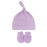 Bonnet pour nouveau-né avec gants, bonnet chaud en coton pour enfants, accessoires pour enfants, bonnet de nuit pour bébés de 0 à 6 mois, automne et hiver