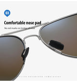 0 -0.5 -0.75 To -6 Night Vision Lens Oval Prescription Sunglasses Men Polarized Metal Driving Anti-Glare Nearsighted Sun Glasses