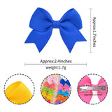 10Pcs/Set New Solid Ribbon Bowknot Hair Clips For Baby Girls Handmade Cute Bows Hairpin Barrettes Headwear Kids Hair Accessories