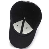 Casquette de baseball noire pour homme et femme, ajustable, en coton, style décontracté, pour l'été