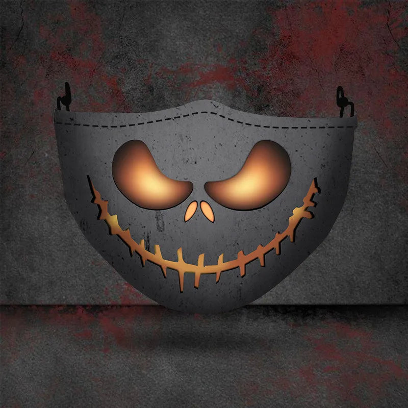 1 masque anti-poussière filtre adulte grande bouche masques faciaux 3D mascara Halloween masculin réutilisable lavable masque de clown mascara divertida