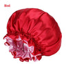 New Women's Satin Solid Sleeping Hat Night Sleep Hair Care Bonnet Nightcap Silky Shower Caps Comfortable Flower Band Unisex Cap