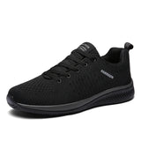 Men Running Sneakers Lightweight Athletic Shoes Classical Mesh Breathable Lace-up Outdoor Walking Shoes Male Tennis Shoes