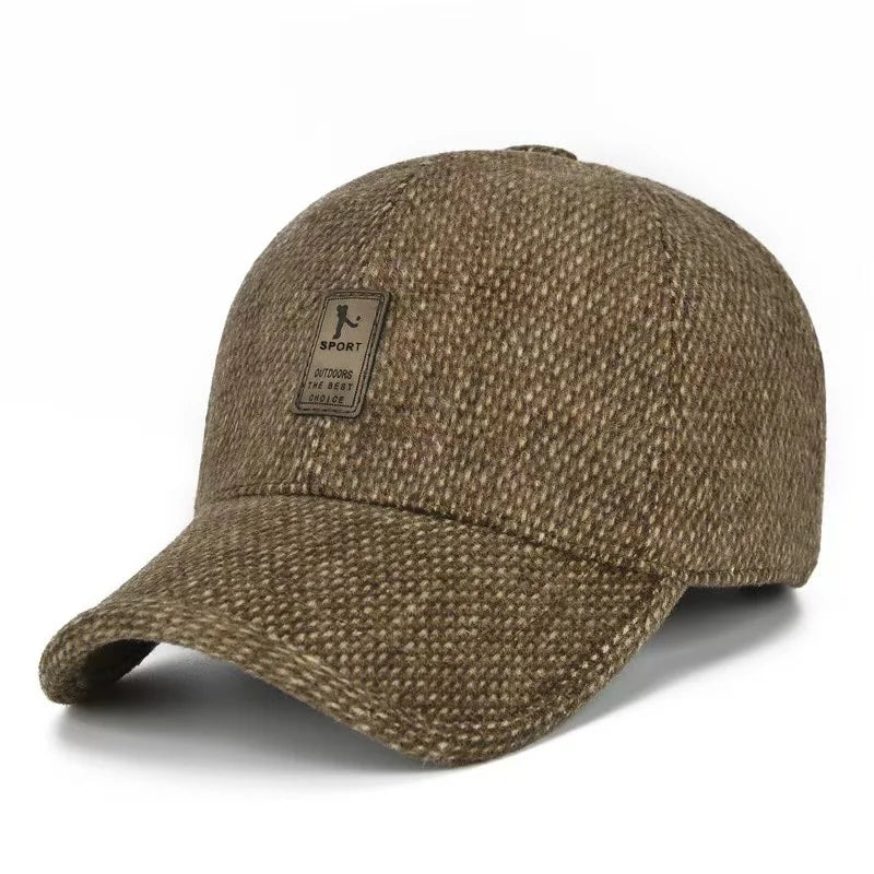 Chapeau en coton pour homme, chapeau d'automne et d'hiver, chapeau en tissu pour papa d'âge moyen, chapeau de baseball pour homme célibataire, chapeau de soleil