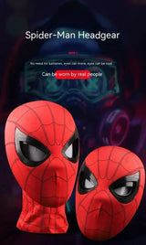 Spider Man Masks Can Blink Cosplay Helmet Moving Eyes Model Party Props Elastic Toys Adults Kids Halloween Christmas Gifts