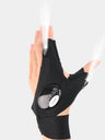 Guantes de caza al aire libre con iluminación luminosa de medio dedo y luces para conducción nocturna, mantenimiento de vehículos de caza, guantes de iluminación